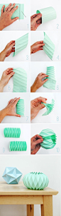 Make a lampshade! #diy #origami #lampshade