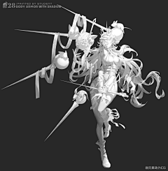 指甲盖猫采集到原画黑白稿