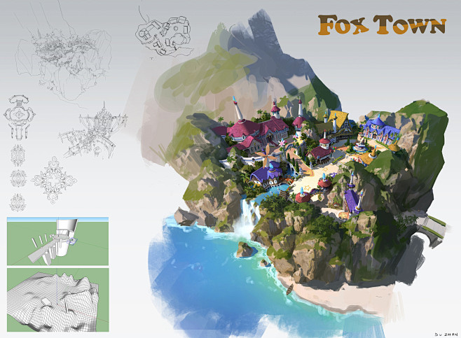 fox town game map de...