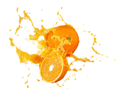 飞溅的橙汁#水果素材