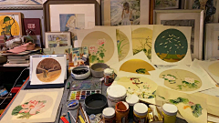 邹承海采集到国画人物，山水画，小品 花鸟草虫画集合
