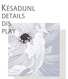 卡莎新中式灰白花朵壁纸简约卧室电视背景墙墙纸客厅定制壁画壁布-tmall.com天猫