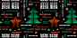 Seamless new year pattern with congratulations text christmas trees stars and flip pages effect