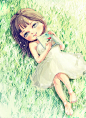 Trang Babie by nhienan on deviantART #插画# #壁纸# #水彩# #背景图# #小清新# #治愈系#