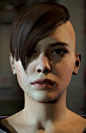 Connected, Etienne Jabbour : Another Toolbag2 look dev character, the sculpt for her is a couple of years old now, head setup/shaders was done last year while on the TB2 beta. She's a perpetually connected teen, with forearm mounted devices to read her ha