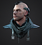 Cyberpunk Character Bust , Adam Fisher : Cyberpunk Character Bust. Rendered in Marmoset Toolbag 2.