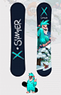 X-Summer : Character for snowboarding school