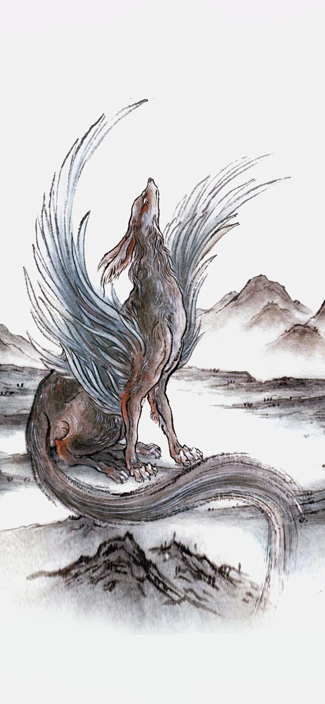 山海经——獙獙-花瓣网