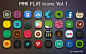 MMII FLAT icons Vol.1 by ~stalker018 on deviantART #采集大赛#