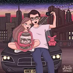 火爆ins的一组秀恩爱插画：余生要和这样的男人在一起-腾讯网