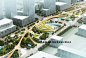 公园广场景观设计方案文本中央绿轴花园海绵城市规划效果图素材-淘宝网