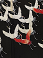 Detail of kimono with flying cranes, Japan, ca. 1910-30 Rijksmuseum - Bunbury's Bees & Other Eccentricities : Photo: 