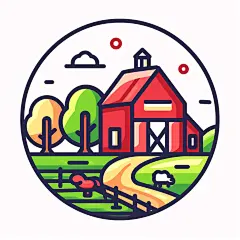 卡通风格房子素材图AI图