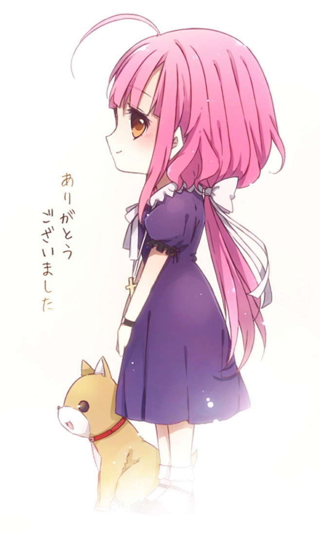 学园孤岛动漫萌可爱二次元梦幻女孩百合唯美头像壁纸插画美少女pixiv