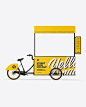 Street Food Bike Mockup - Free Download Images High Quality PNG, JPG