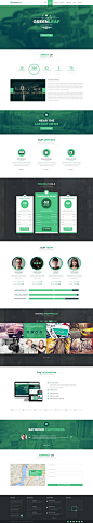 GreenLeaf One Page Web + Blog PSD Template. More info on http://themeforest.net/item/greenleaf-one-page-web-blog-psd-template/6668621?ref=ubaidullahbutt