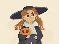 DTIYS dtiys橙色helloween南瓜写生簿设计品牌绘制创意绘图神仙艺术家图形平面艺术插图设计艺术家