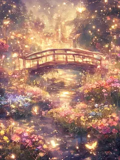 治愈插画｜萤火花海 - 小红书