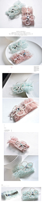 CLIP PARIS韩国手工-珍珠彩纱发夹-淘宝网