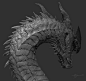 Dragon Sculpt, Adam Shaw : Dragon Made for fun in Zbrush
    Yes, Head design is based off of Laurel Austins Concept. Asked her persmission a while back to use it.