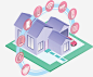 紫色房子立体模型矢量图高清素材 房子 房子模型 智能家居 矢量png 立体房子 紫色房子 矢量图 免抠png 设计图片 免费下载