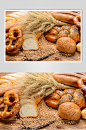 香浓美味全麦面包食物图片