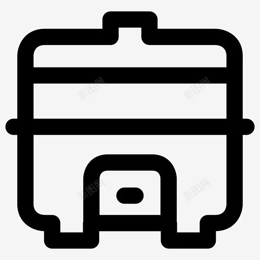 电饭煲蒸笼厨具图标 平面电商 创意素材-花瓣网