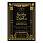 Great Gatsby 1920s Art Deco Inspired Wedding Card