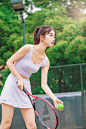 校园运动装网球美女(3)__清纯美女_美女图片_图片之家