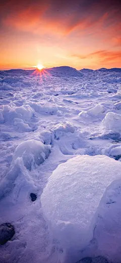 原图壁纸：大自然冰雪大世界，给夏天降降温-今日头条