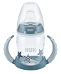 NUK 10215199 First Choice Trinklernflasche 150ml, Silikon-Trinktülle, auslaufsicher, 6-18 Monate, blau: Amazon.de: Baby