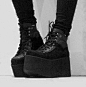 creepers shoes platform shoes platforms chunky shoes flatforms flatform shoes goth shoes pastel goth tumblr