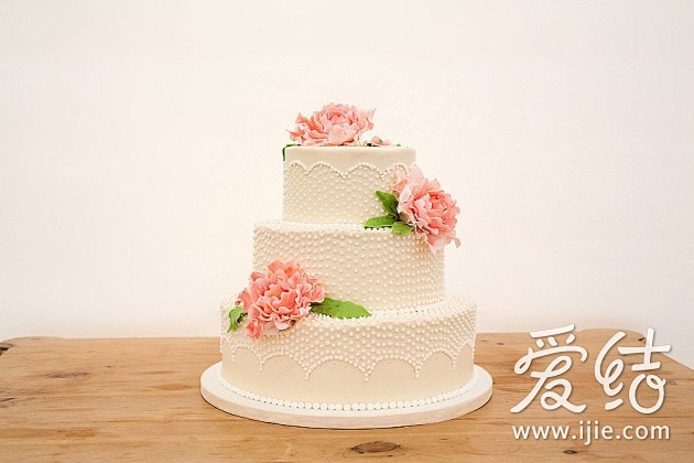 10款可爱的蕾丝婚礼蛋糕#可爱##蕾丝#...