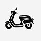黑色踏板小车矢量图标_88ICON https://88icon.com 绿色电瓶车 环保节能 小电动 黑色踏板小车 电动车标志 充电小车 电动车图标