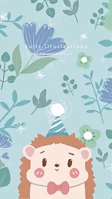 可爱 简单 插画 萌物 大脸 萌#手机壁纸&quot;(◕‿◕✿