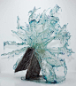 把瞬间定格为永恒，树脂玻璃雕塑艺术 by Annaluigia Boeretto