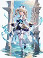 原神立绘 | “芭芭拉，闪耀登场～”