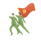 千库网_军人和红旗_元素编号12581980