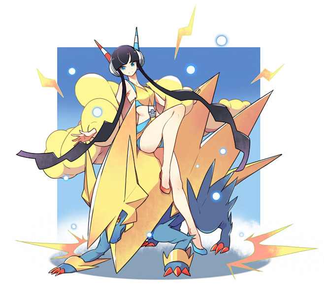 宠物小精灵口袋妖怪神奇宝贝小菊儿雷电兽