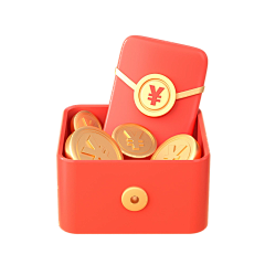 是梦远吖~采集到电商素材-红包金币元宝礼盒优惠券购物