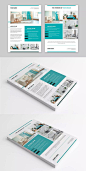 Interior Design Flyer Template PSD - A4