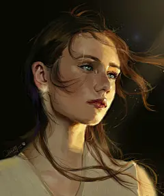 光影 厚涂  女