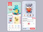 BOOCO - A Toy App kid app shopping app toy branding colorful app design app concept mobile app ios uiux