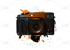 在白色背景上飞溅，数字水彩画，用于印刷在海报上