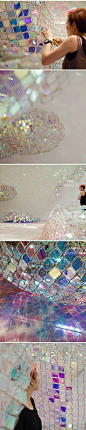 soo sunny park - installation of "unwoven light" 2013: 