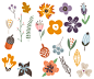 手绘 手绘花卉 卡通 花卉PNG 花瓣 自然 清新 花朵 植物 飞舞 悬浮素材 海报素材 免抠素材 透明背景 png素材 —— 1设计素材网