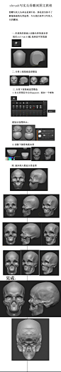 #zbrush头骨雕刻图文教程# #硬表面# #zbrush# #枪#