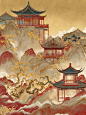 古漆描金｜东方美｜山水金漆