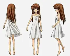 长发白裙女孩免抠素材_新图网 https://ixintu.com 可爱白衣美女 手绘白裙美女 白裙女孩 白裙美女 长发女孩 长发白衣美女