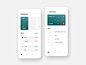 Bank App card bank fintech finance color uiux minimal clean typography simple interface concept mobile ios interaction app ui ux design